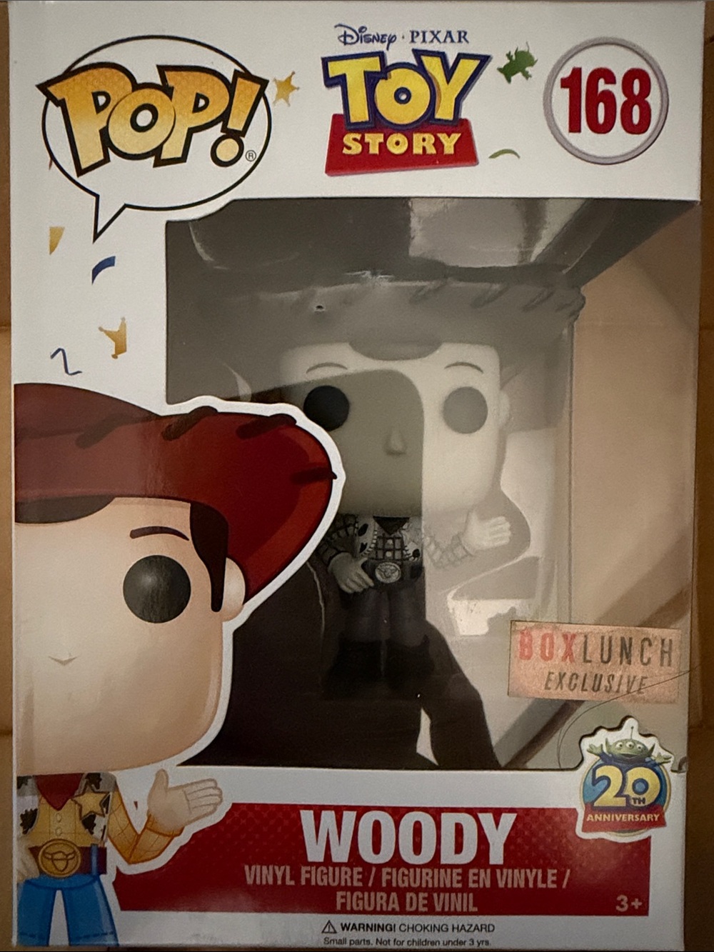 Funko Pop Toy Story 20th Anniversary Woody #168